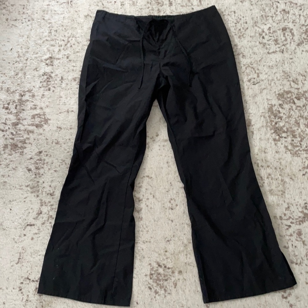 Cherokee flare scrub bottoms, XL, black